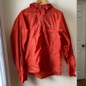 Marmot Ultralight Men's Vibrant Orange windbreaker, size large